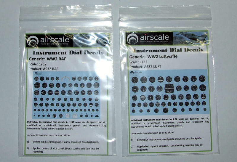 Airscale 1/32 Instrument Decals