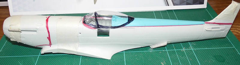 AA Productions1/32 scale Bubbletop spitfire MKXVIIIe wing full conversion set 