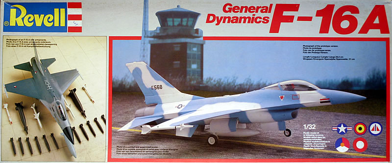General Dynamics F-16A Fighting Falcon Kit plástico modelo de avión Hobbycraft