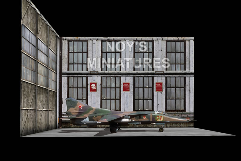 LARGE FREE SHIPPING! Noy's Miniatures 1/48 Modern Fighter Hangar Set 3 Prints 
