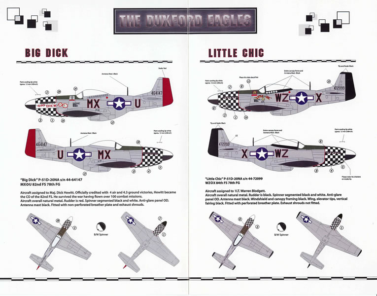 Zotz Decals Ztz32 048 The Duxford Eagles 82nd And 84th Fs