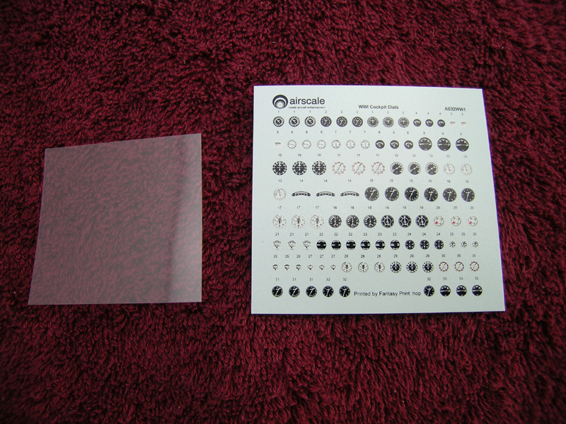 thumbnail image 2 of Airscale 1/32 WWI Allied & German Instrument Dials Decal Set – Model Accessory 3209 2 of 5