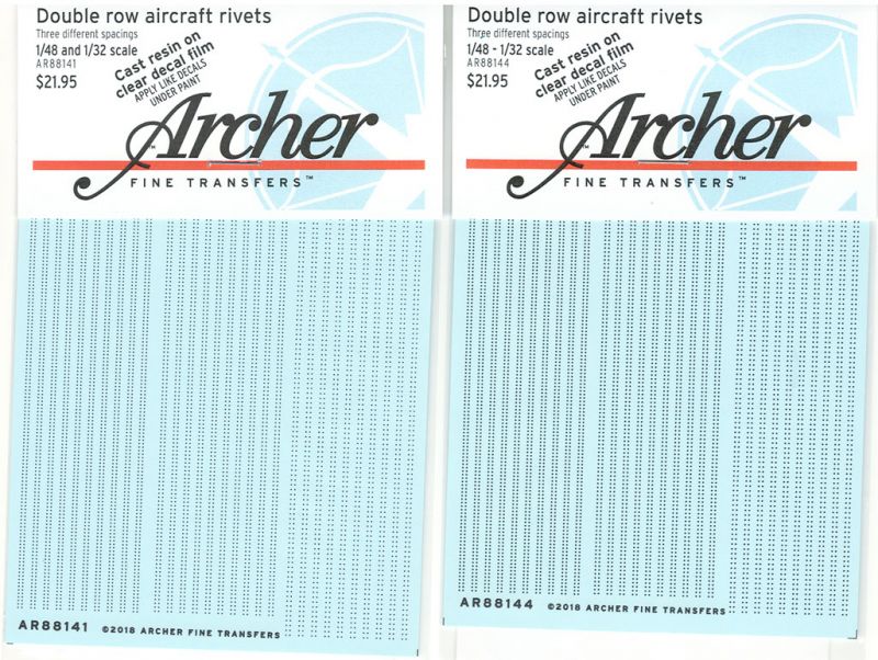 Archer Fine Transfers Aircraft Rivets - AR88139 thru AR88144 | Large ...
