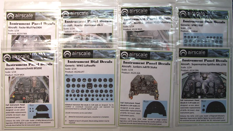 Airscale 1/24 Instrument Decals