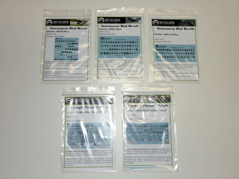 Airscale 1/24 Instrument Decals