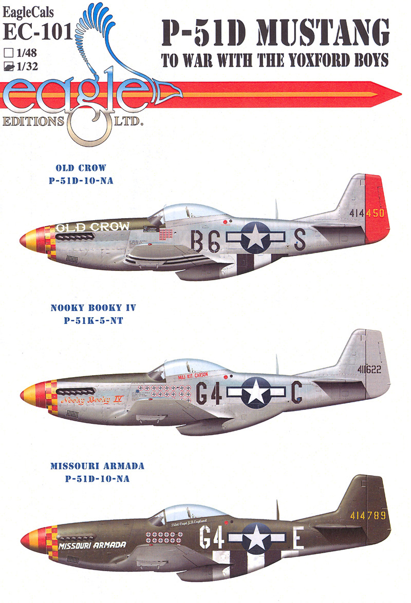 Microscale Decal 1/32 Scale #32-212 North American P-51D Mustang 360th FS/356 FG 