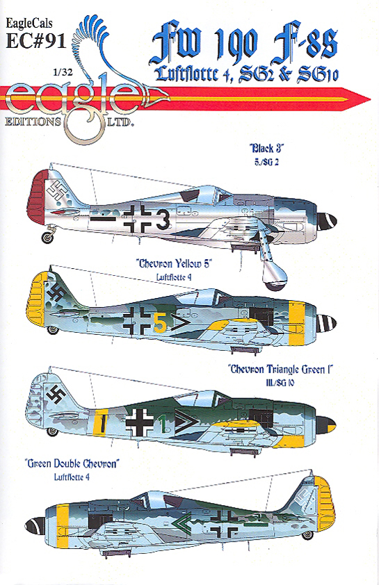 Eagle Editions EC91: Fw F-8s Luftflotte 4, SG & SG | Large Scale Planes