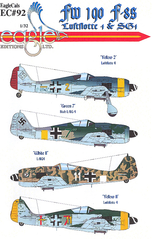 Eagle Editions EC92: Fw 190 Luftflotte 4 & SG 4 | Large Planes