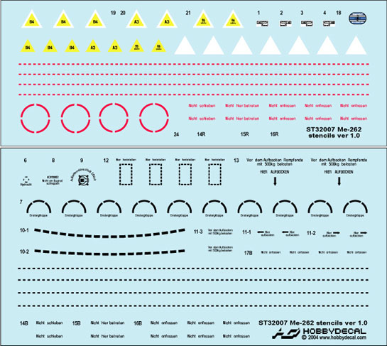 ME-262 DECAL/VINYL STICKER VINYL GRAPHICS 12" WIDE BY 3.63" HIGH! 
