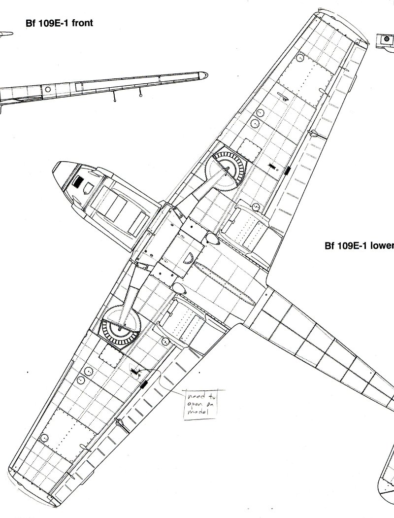 Ме 109 чертежи